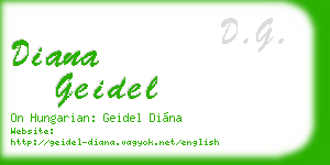 diana geidel business card